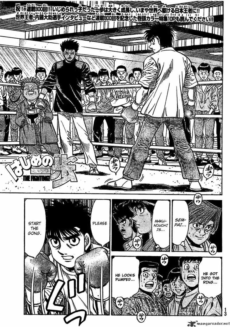 Hajime no Ippo: Fighting Spirit, Chapter 800 image 01